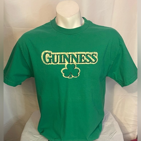 Guinness Official T-Shirt Green Clover - Picture 1 of 1